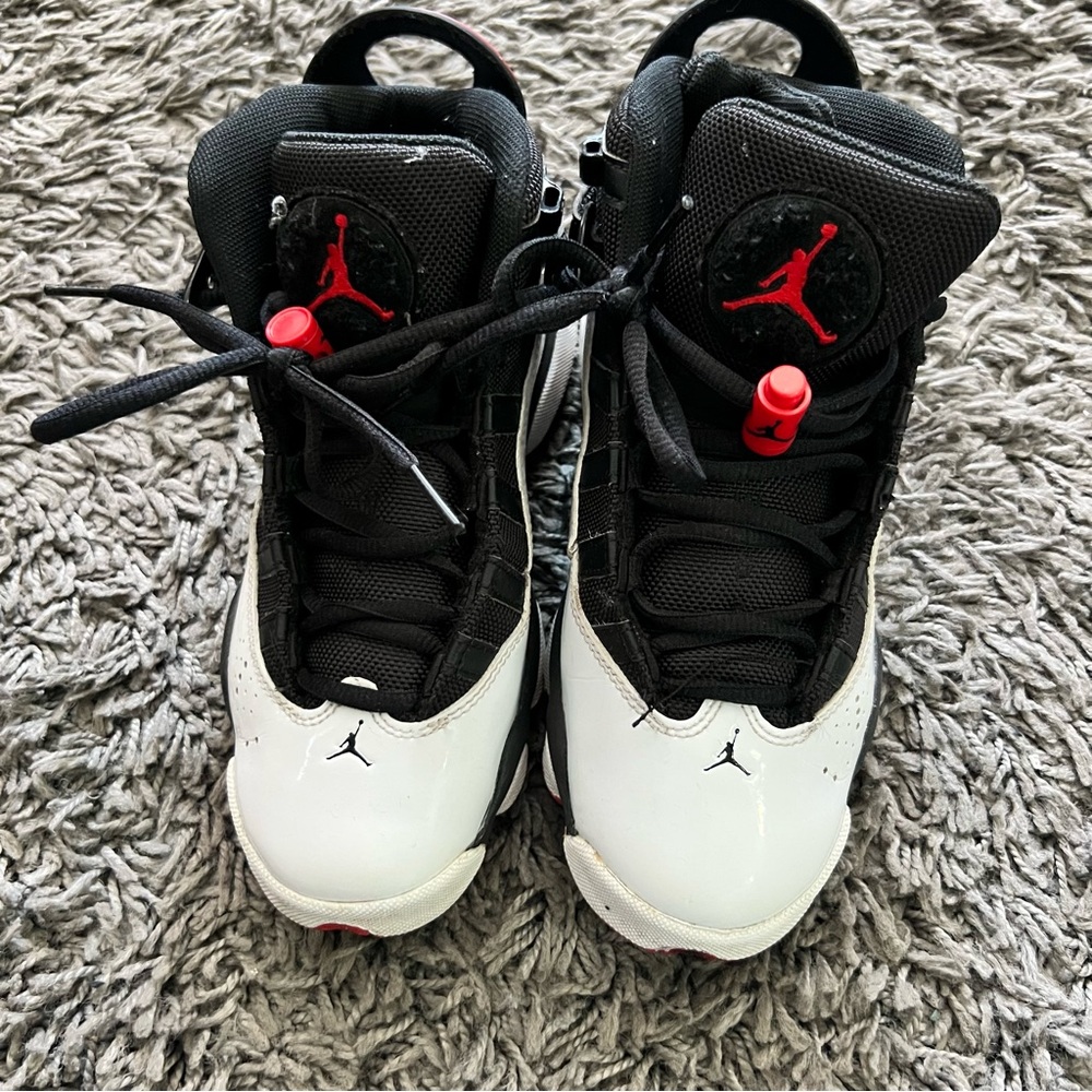 Air Jordan Black and White Sneakers